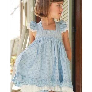 Well Dressed Wolf Blue Dot Aunt Heart Size 12 Set Outfit NWT